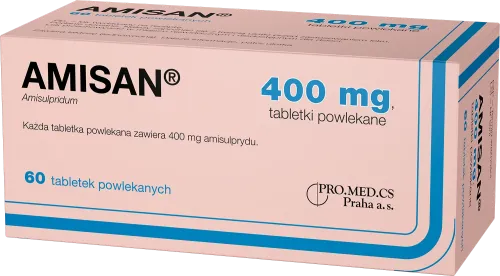 Amisan, 400 mg, tabletki powlekane