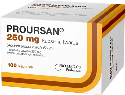 Proursan, 250 mg, kapsułki, twarde