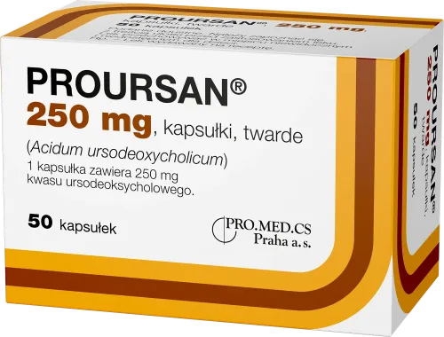 Proursan, 250 mg, kapsułki, twarde