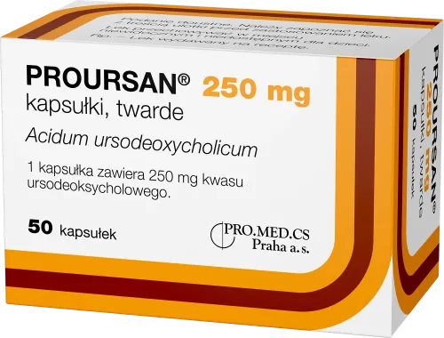 Proursan, 250 mg, kapsułki, twarde