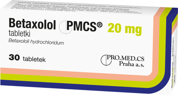 Betaxolol PMCS, 20 mg, tabletki