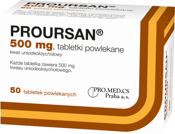 Proursan, 500 mg, tabletki powlekane
