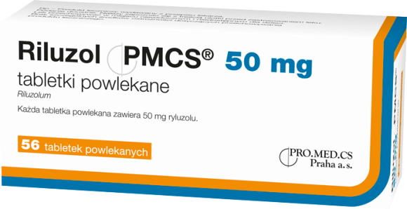 Riluzol PMCS, 50 mg, tabletki powlekane