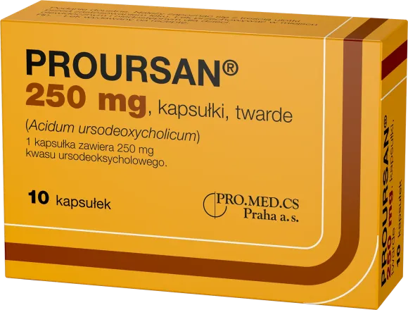 Proursan, 250 mg, kapsułki, twarde