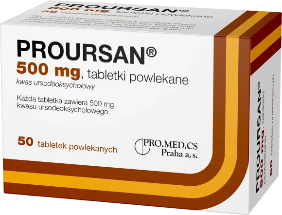 Proursan, 500 mg, tabletki powlekane